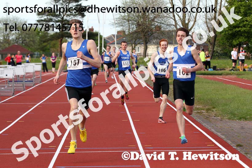 Jimmy Hedley 800 metres, North East Grand Prix, Monkton Stadium, Jarrow. Photo: David T. Hewitson/Sports for All Pics